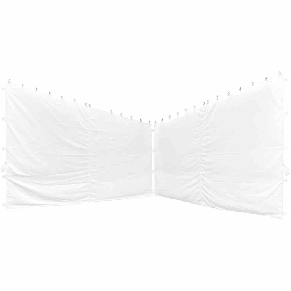 Pavillon-Seitenteil Berlino B: 300 cm, 2-tlg. - Weiß, KONVENTIONELL, Textil (300/256cm) - Siena Garden