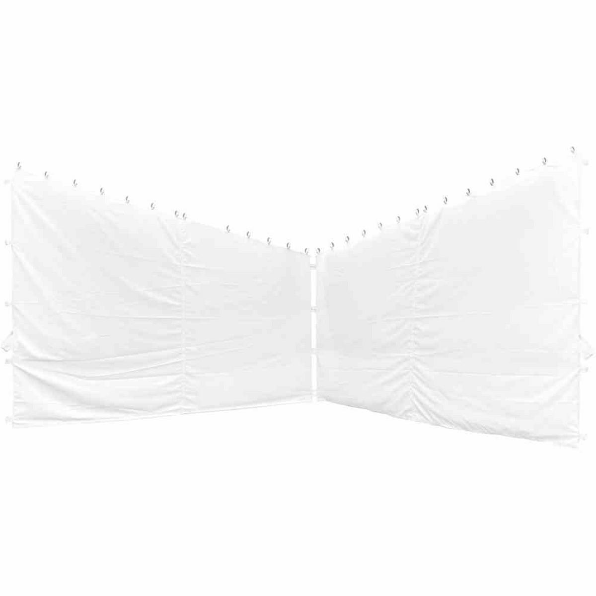 Pavillon-Seitenteil Berlino B: 300 cm, 2-tlg. - Weiß, KONVENTIONELL, Textil (300/256cm) - Siena Garden