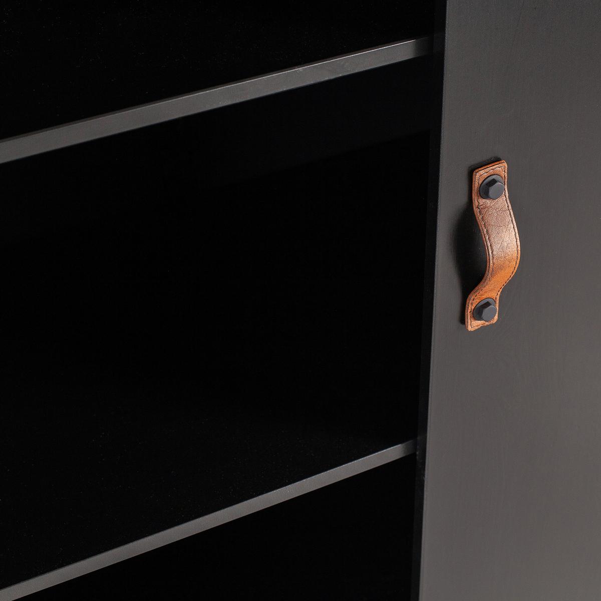 Drehtürenschrank Dian Schwarz - Schwarz, Basics, Holz (94/180/40cm) - MID.YOU