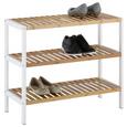 Schuhregal in Weiß/Naturfarben - Naturfarben/Weiß, MODERN, Holz/Holzwerkstoff (70/59/30cm) - Mömax modern living Schuhregal in Weiß/Naturfarben - Naturfarben/Weiß, MODERN, Holz/Holzwerkstoff (70/59/30cm) - Mömax modern living