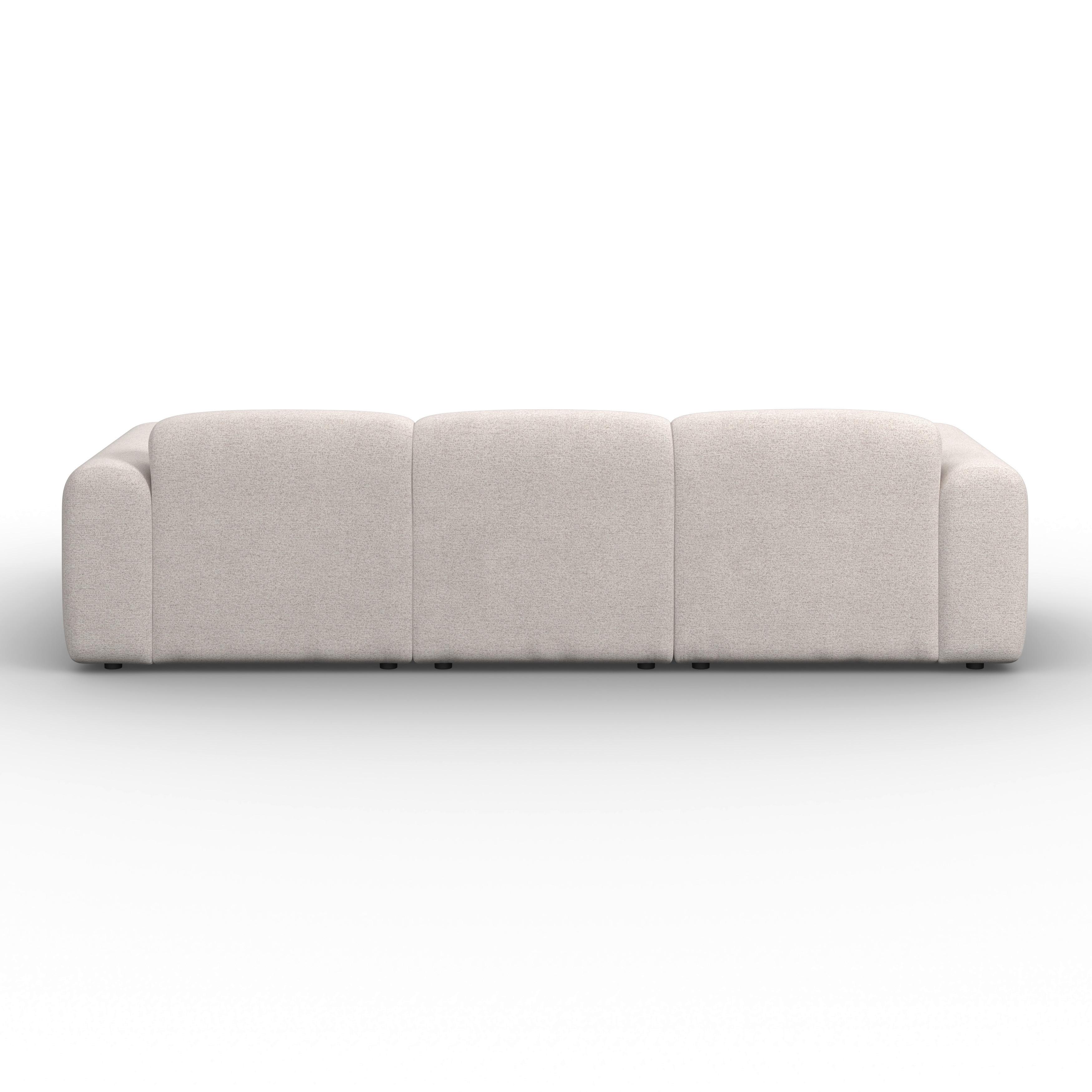 HÖRNSOFFA MARLO - svart/cremefärgad, Modern, trä/textil (263/162cm) - Bessagi Home