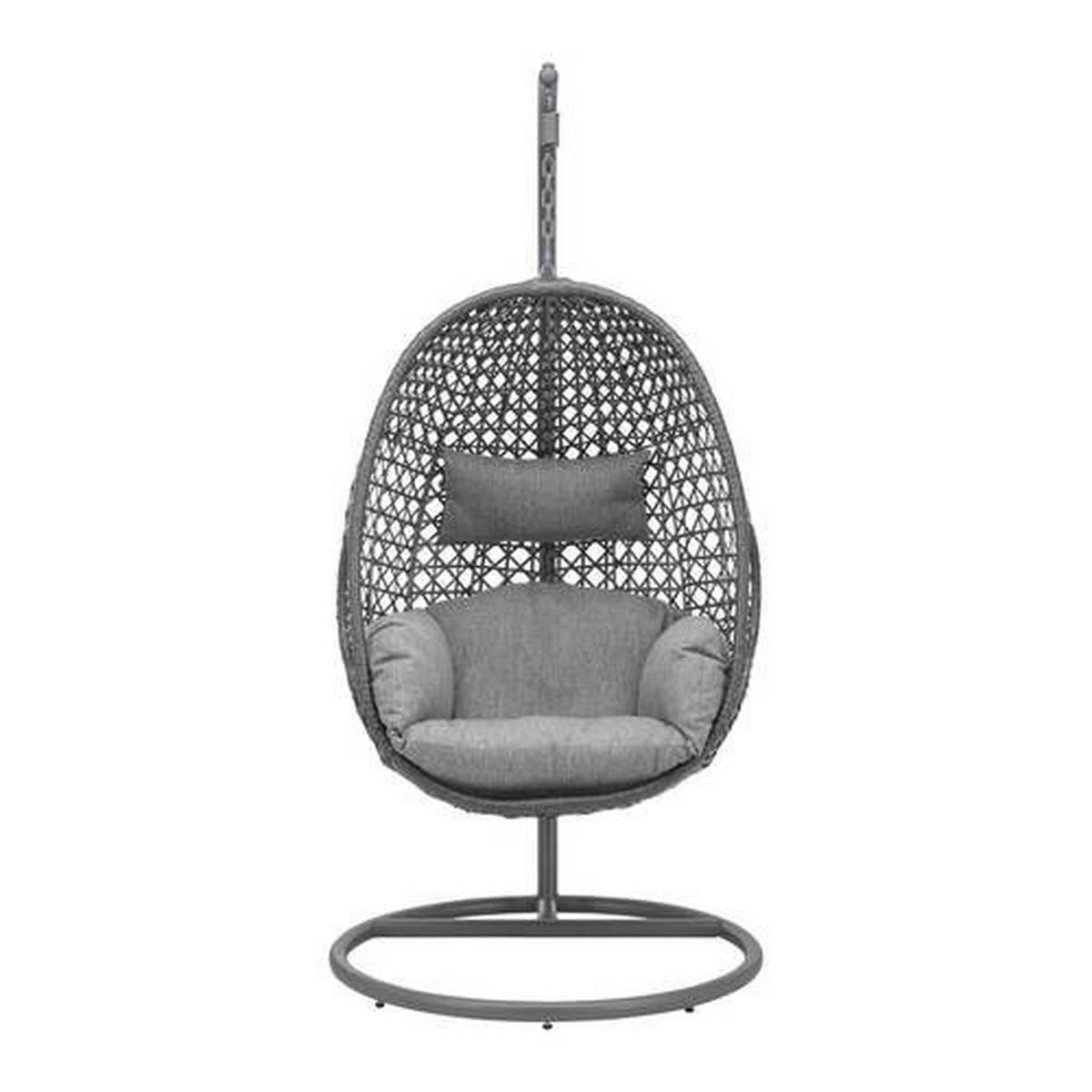 Viseči Stol Marcella, Siva, Jeklo - siva, Moderno, kovina/umetna masa (95/196/96cm) - Bessagi Garden