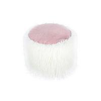 POUF 5BQ5J - rose/blanc, Basics, matière synthétique (45/38/45cm) - Kayoom