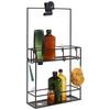 DUSCHHYLLA CUBIKO -SB- - svart, Modern, metall (31/11/61cm) - Mömax