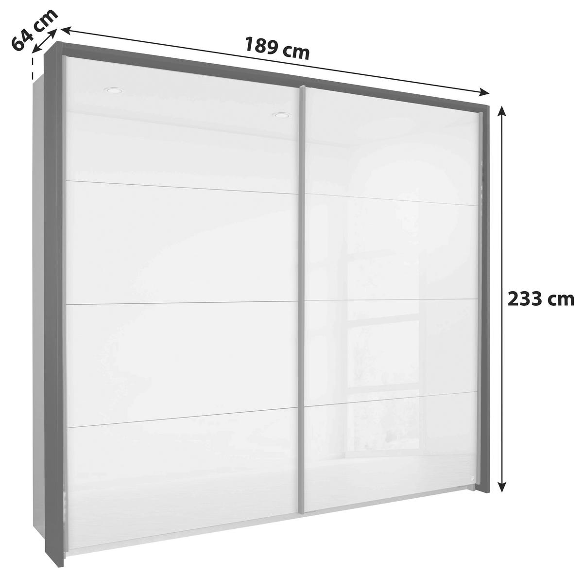 RAMA PENTRU DULAP FELDKIRCH - gri închis, Modern, material pe bază de lemn (189/233/64cm)