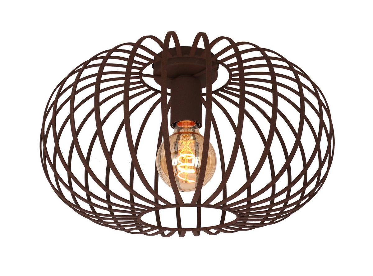 Deckenleuchte Rosti in Rostfarben max. 40 Watt - Rostfarben, MODERN, Metall (39/22cm) - Modern Living