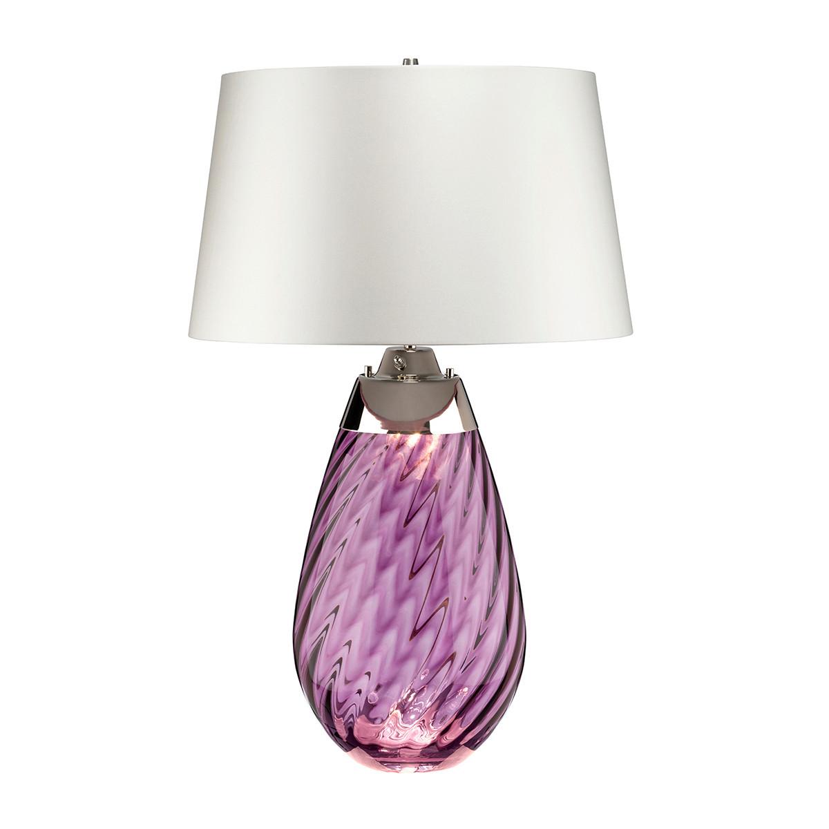 Asztali Lámpa Lena-Tl-L-Plum-Owss - ibolya, Konventionell (46/74cm) - Elstead Lighting