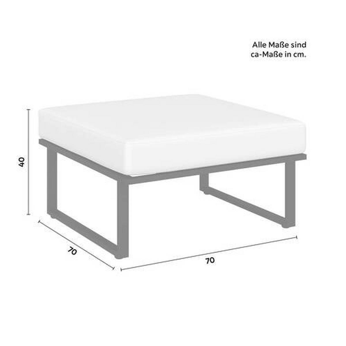 KOMPLET MEBLI TARASOWYCH LORETTA - kolor akacjowy/biały, Modern, metal/drewno (80/75/80cm) - Bessagi Garden