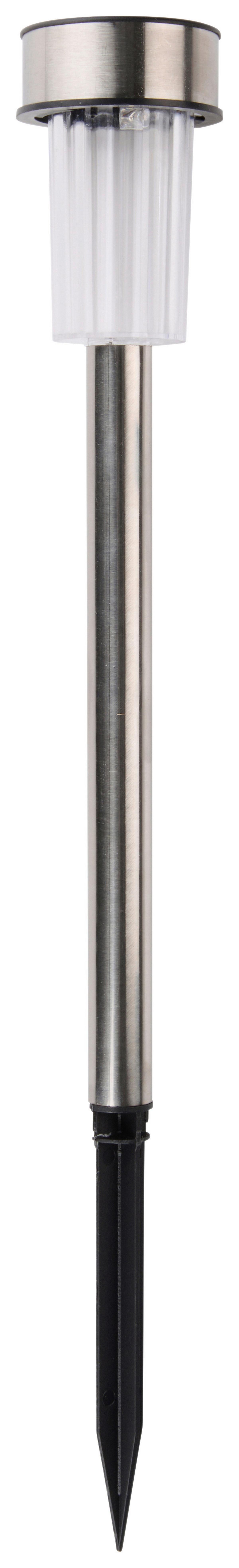 Solarleuchte Grundig 10er-Set Schwarz/Silberfarben - Silberfarben/Schwarz, Basics, Kunststoff (20.5/12.5/10cm) - Grundig