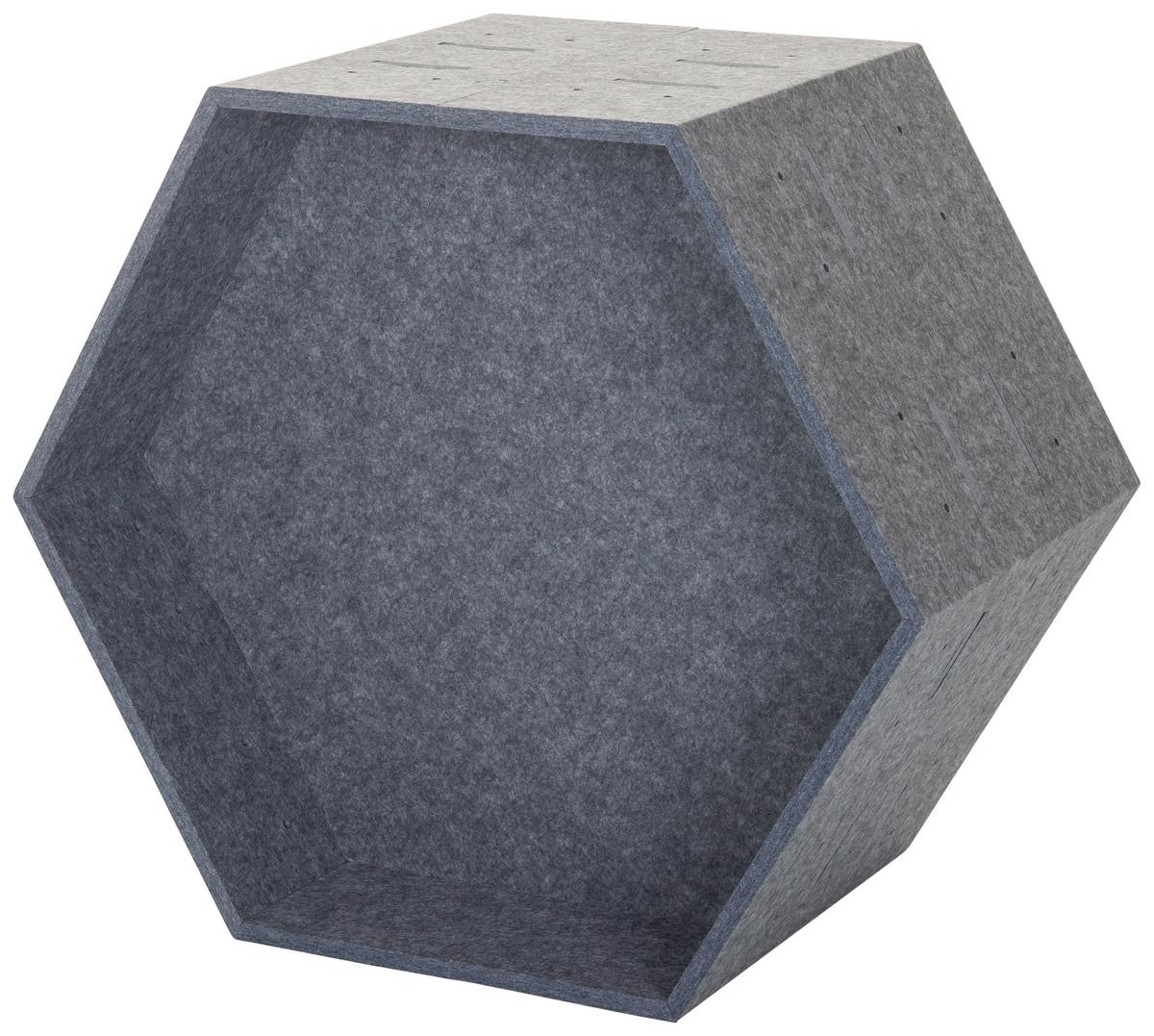Pregradna Stena Flexmiut Store B, Siva - siva, Moderno, tekstil (62,5/54,5/35cm) - MID.YOU