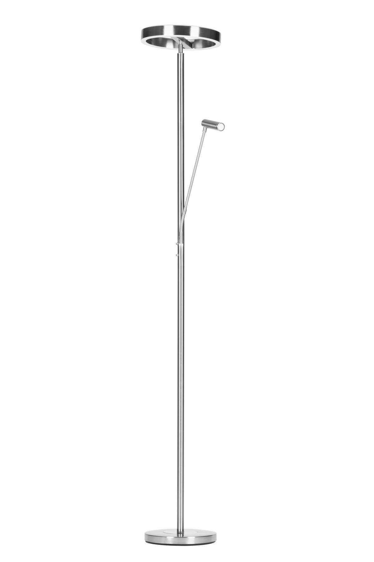 LAMPA LED OŚWIETLAJĄCA SUFIT WORTHING *SBN* - kolor srebrny/biały, Design, tworzywo sztuczne/metal (28/180cm) - Novel