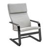 FAUTEUIL MANU II -BASED- - noir/crème, MODERN, métal/textile (67/100/84cm) - Based