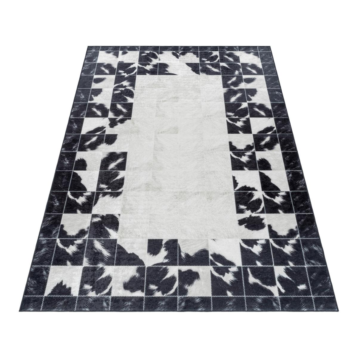 Flachwebeteppich Fiesta Creme/Schwarz ca. 120x170cm - Creme/Schwarz, Design, Textil (120/170cm) - Novel