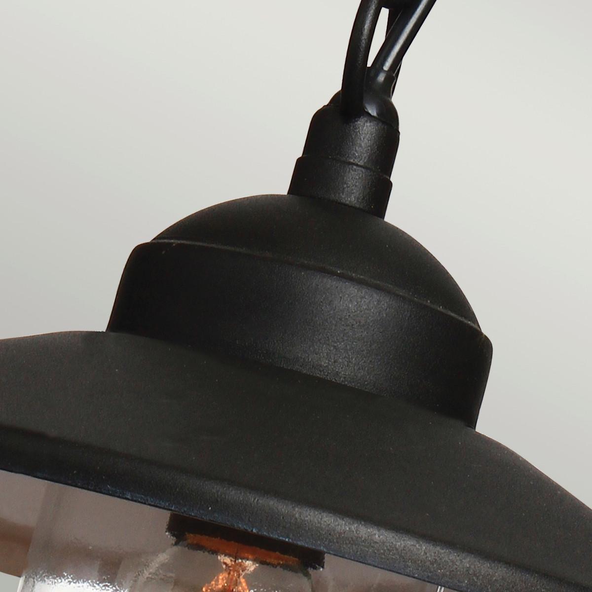 Kültéri Függőlámpa Klampenborg8-Bk - fekete, Konventionell, üveg/fém (27.5/26cm) - Elstead Lighting