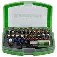 Bitset K-32pcs 603010610 - Schwarz/Grau, KONVENTIONELL, Holzwerkstoff/Metall (10/4/6,5cm)