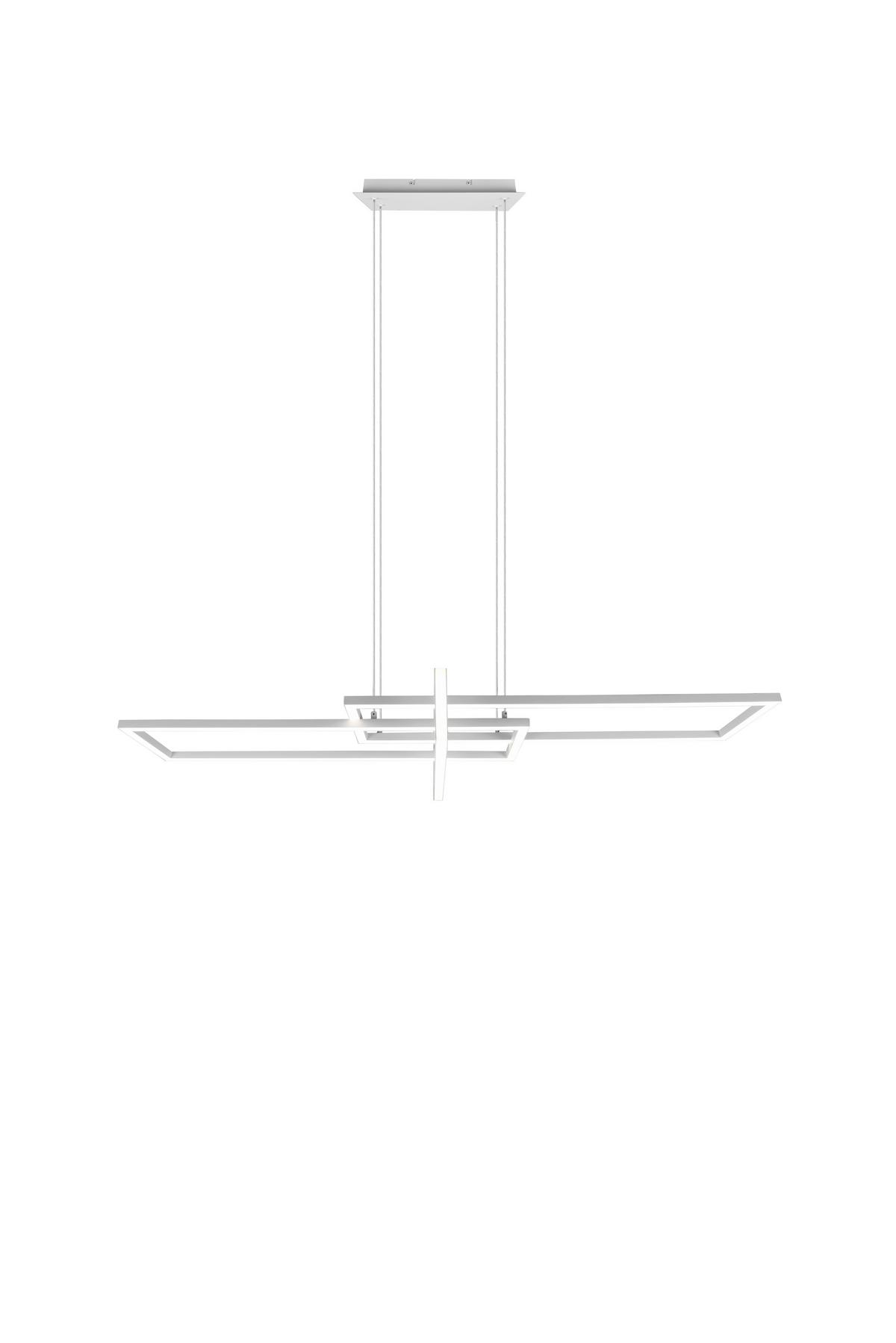 LED-Hängeleuchte Salinas in Weiß max. 34 Watt - Weiß, Design, Metall (110/40/150cm) - Trio Leuchten