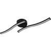 LED-TAKLAMPA IPO - opal/svart, Modern, metall/plast (51,5/10/7,6cm) - Mömax