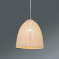 Hängeleuchte Ally, max. 40 Watt - Naturfarben, MODERN, Kunststoff/Weitere Naturmaterialien (33/153cm) - Mömax modern living