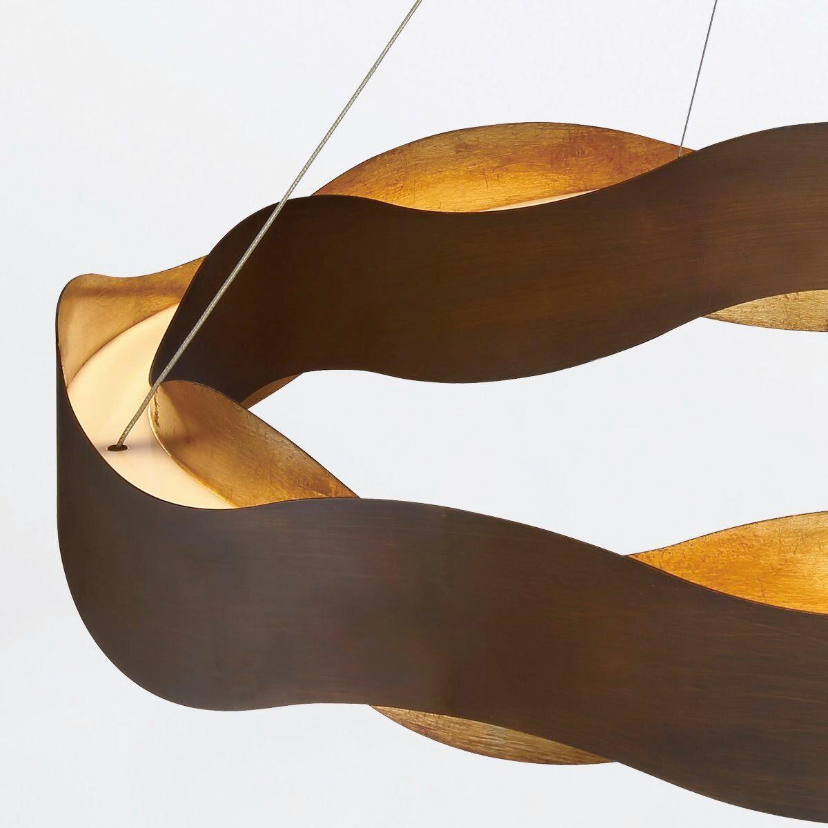 Csillár Qn-Vaughan-P-M-Brz-Gd - többszínű, Design, fém (61/40cm) - Elstead Lighting
