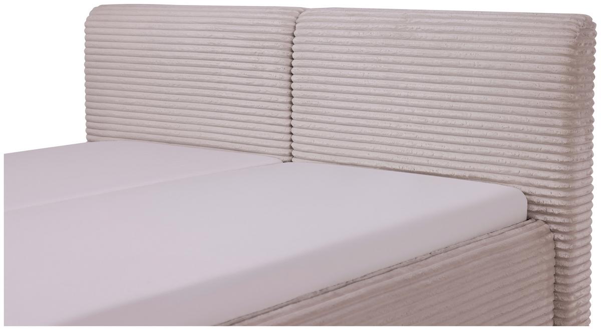Polsterbett Tessin Creme ca. 180x200cm - Creme, KONVENTIONELL, Textil (180/200cm) - Premium Living