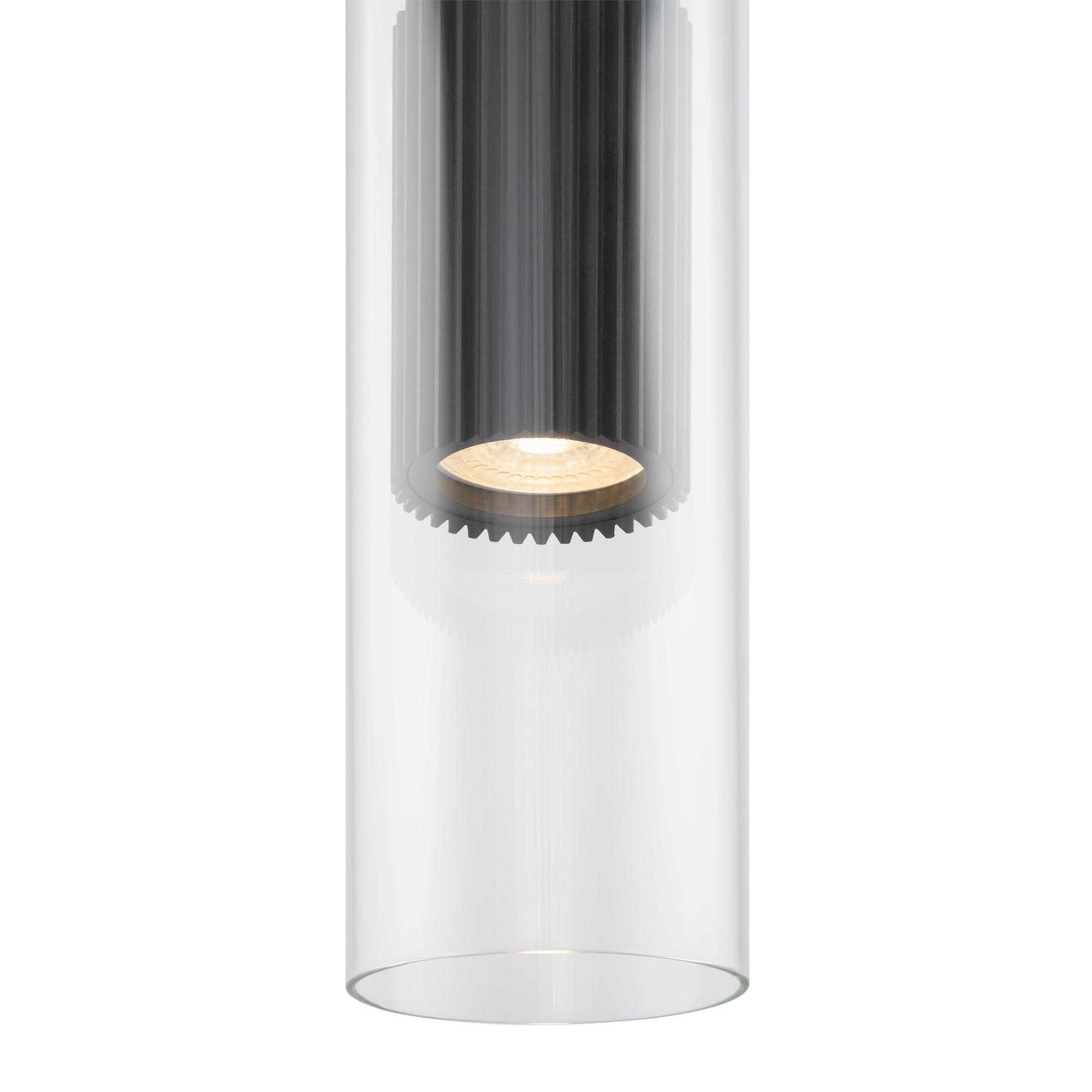Pendelleuchte Dynamics Schwarz max. 50 Watt - Transparent/Schwarz, Trend, Glas/Metall (8/32cm) - MAYTONI