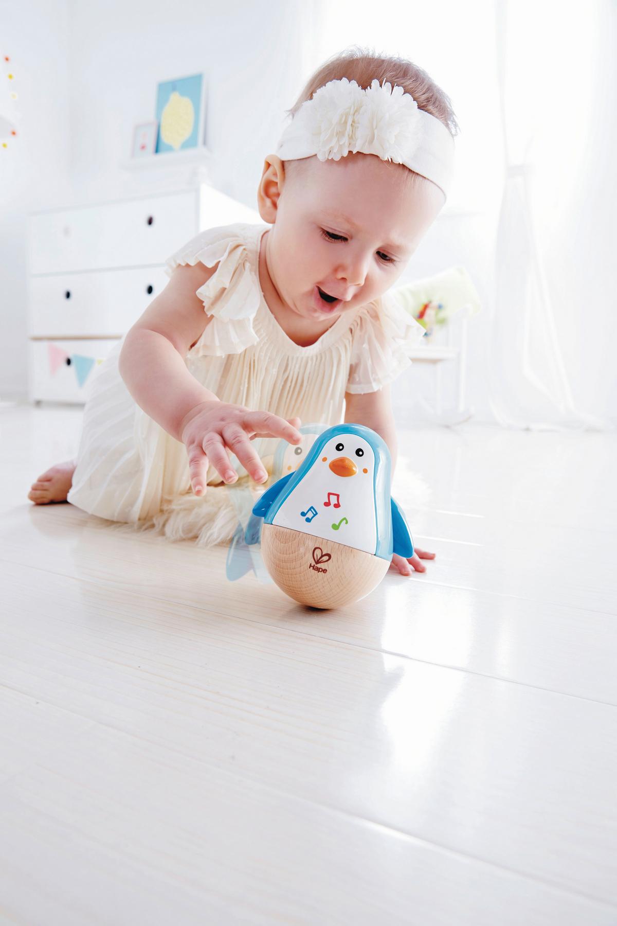 Keljfeljancsi Hape - többszínű, Basics, műanyag/fa (11,2/9/9cm) - Hape