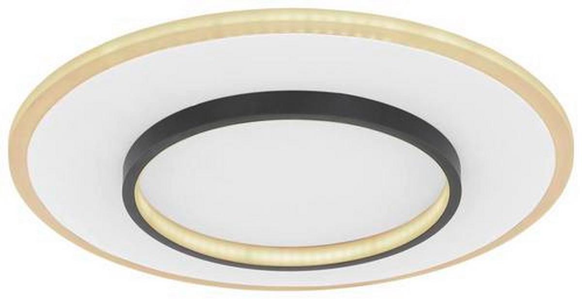 LED-DECKENLEUCHTE LIMA D: 46,8 CM WEISS - Weiss/Opal, Basics, Kunststoff/Metall (46,8/6cm) - Globo