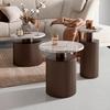 SOFFBORD SOLCO -TREND- - bronsfärgad/naturfärgad, Lifestyle, metall/trämaterial (46/41cm) - Premium Living