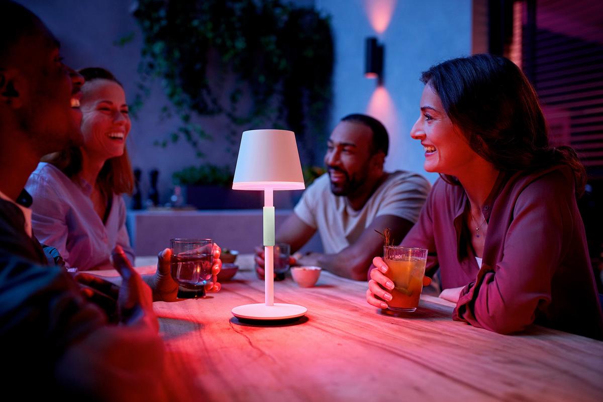 LAMPA STOŁOWA Z AKUMULATOREM 40457100 HUE PHILIPS - biały, Design, metal (14,2/35cm) - Philips HUE