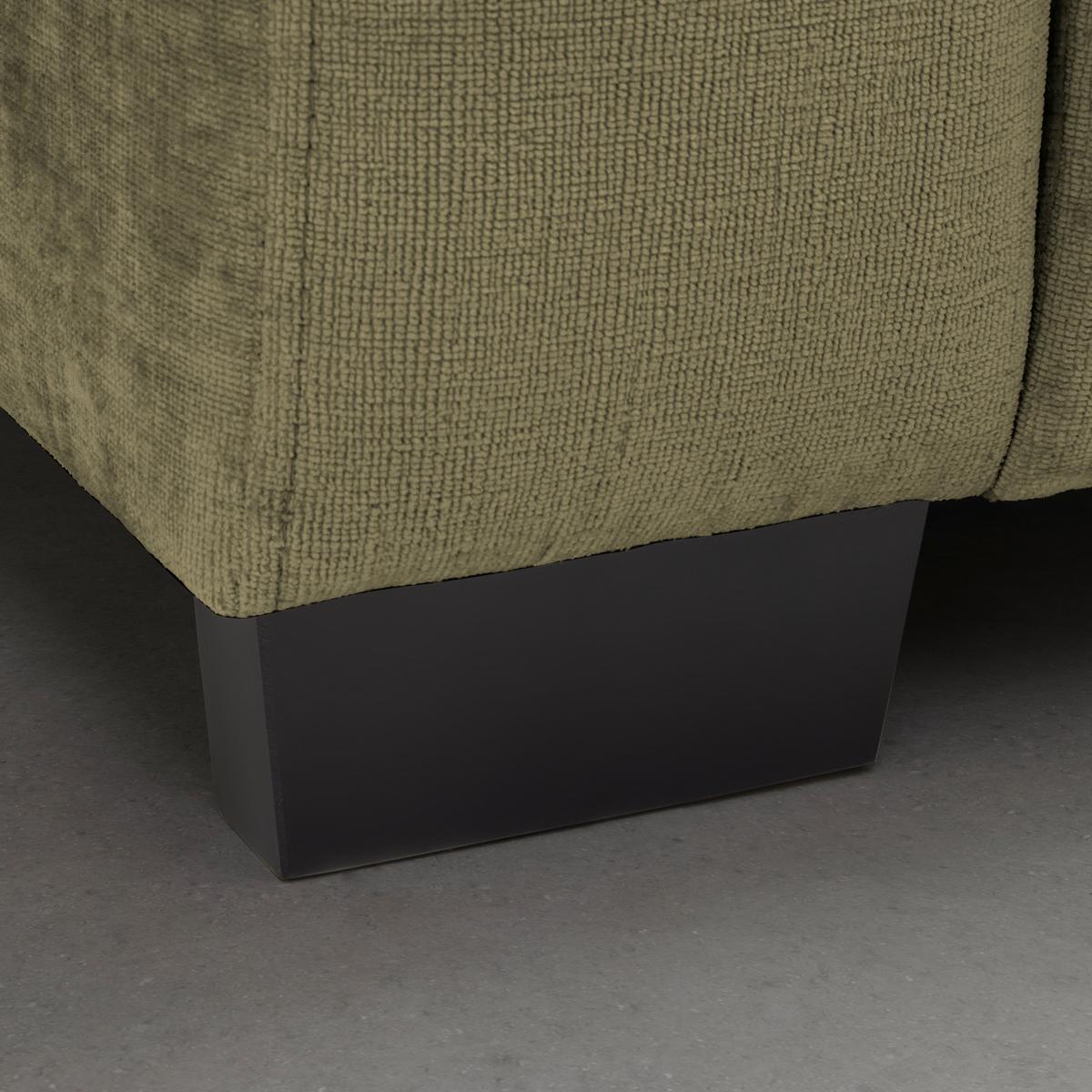 Bigsofa Matteo Olivgrün - Schwarz/Olivgrün, Modern, Holz (246/93/124cm) - Based