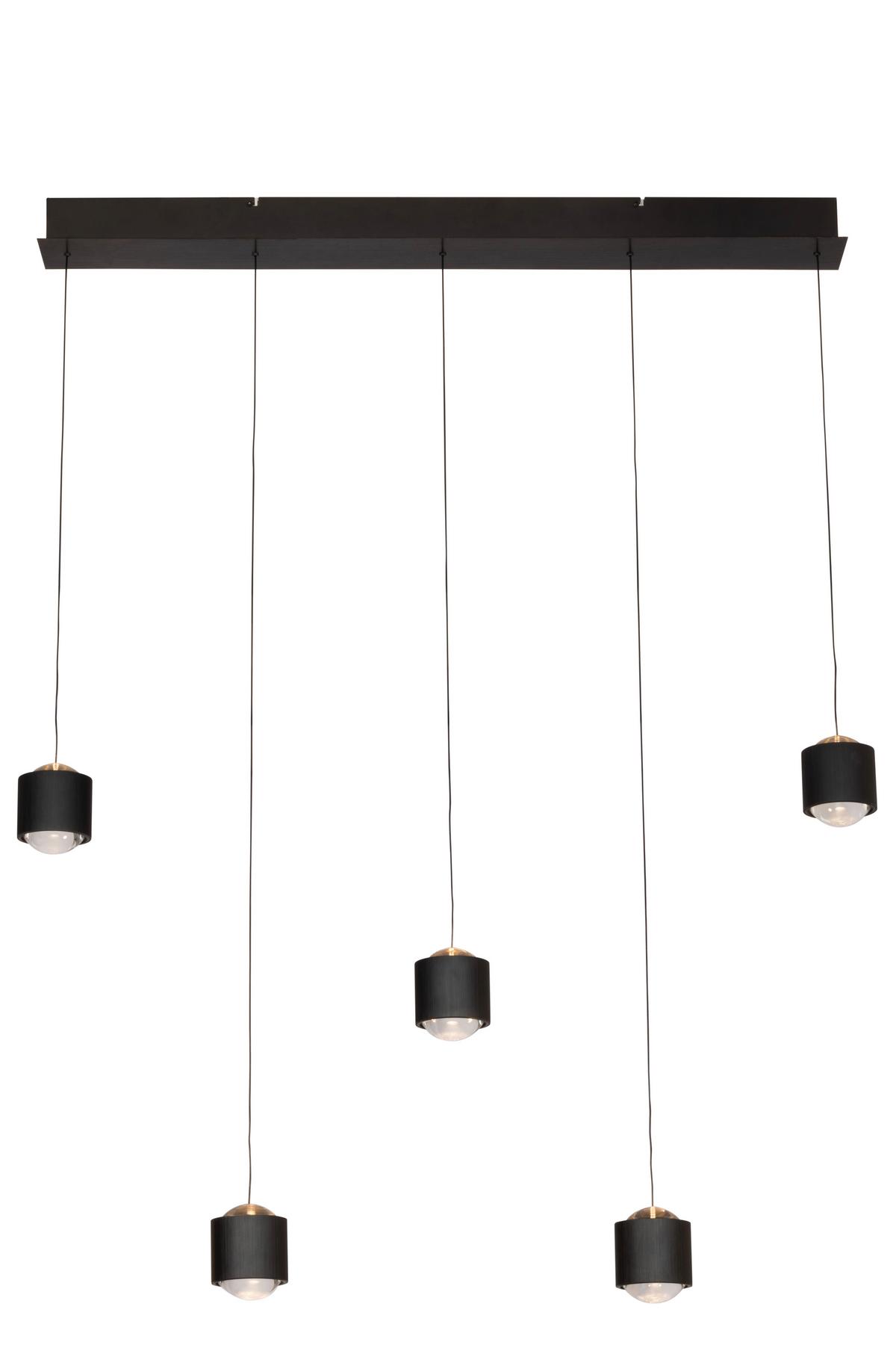 LAMPA WISZĄCA LED COLUMBIA *SBN* - czarny, Design, tworzywo sztuczne/metal (90/10/170cm) - Novel