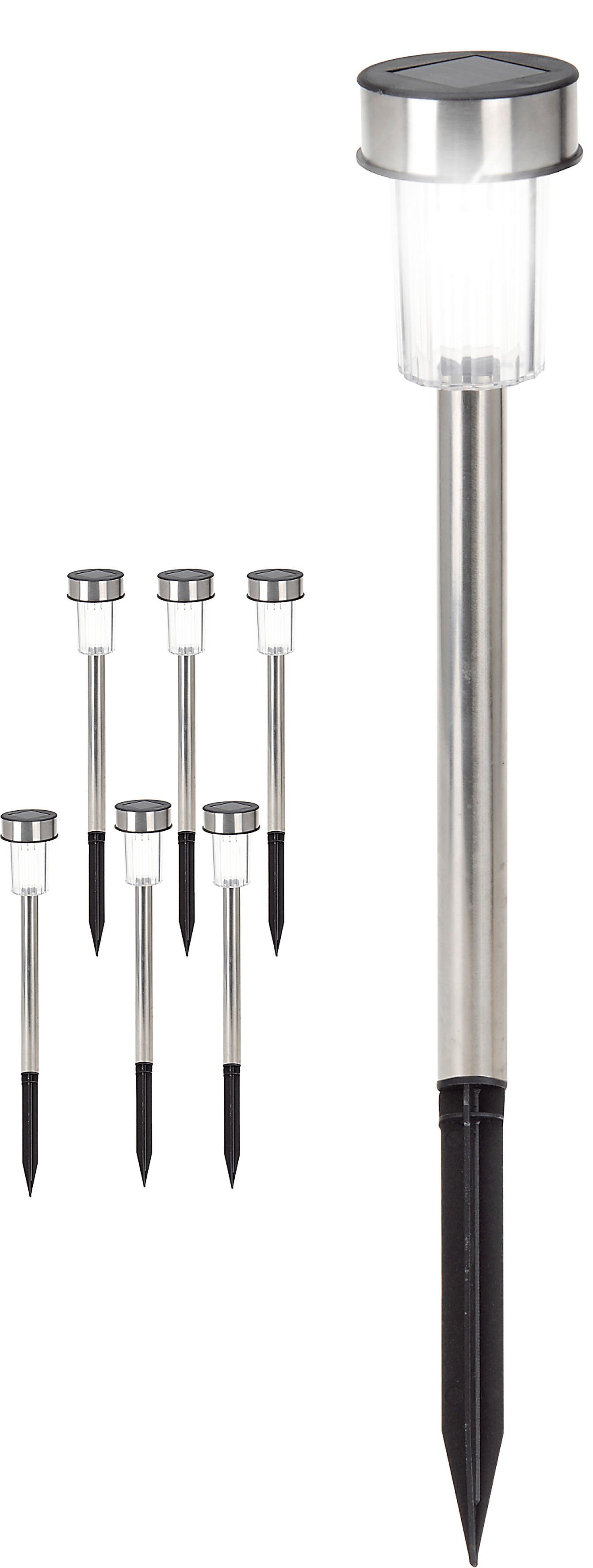 Solarleuchte Sixtie max. 0,06 Watt - Chromfarben, Metall (4,8/36,5cm) - Modern Living