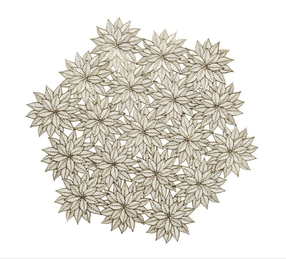 Suport Yule - auriu, Basics, plastic (38cm)