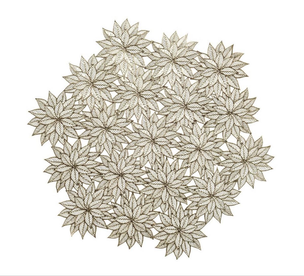 Suport Yule - auriu, Basics, plastic (38cm)