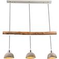 Hängeleuchte Jebel, max. 40 Watt - Silberfarben/Grau, LIFESTYLE, Holz/Metall (85/15/105cm)