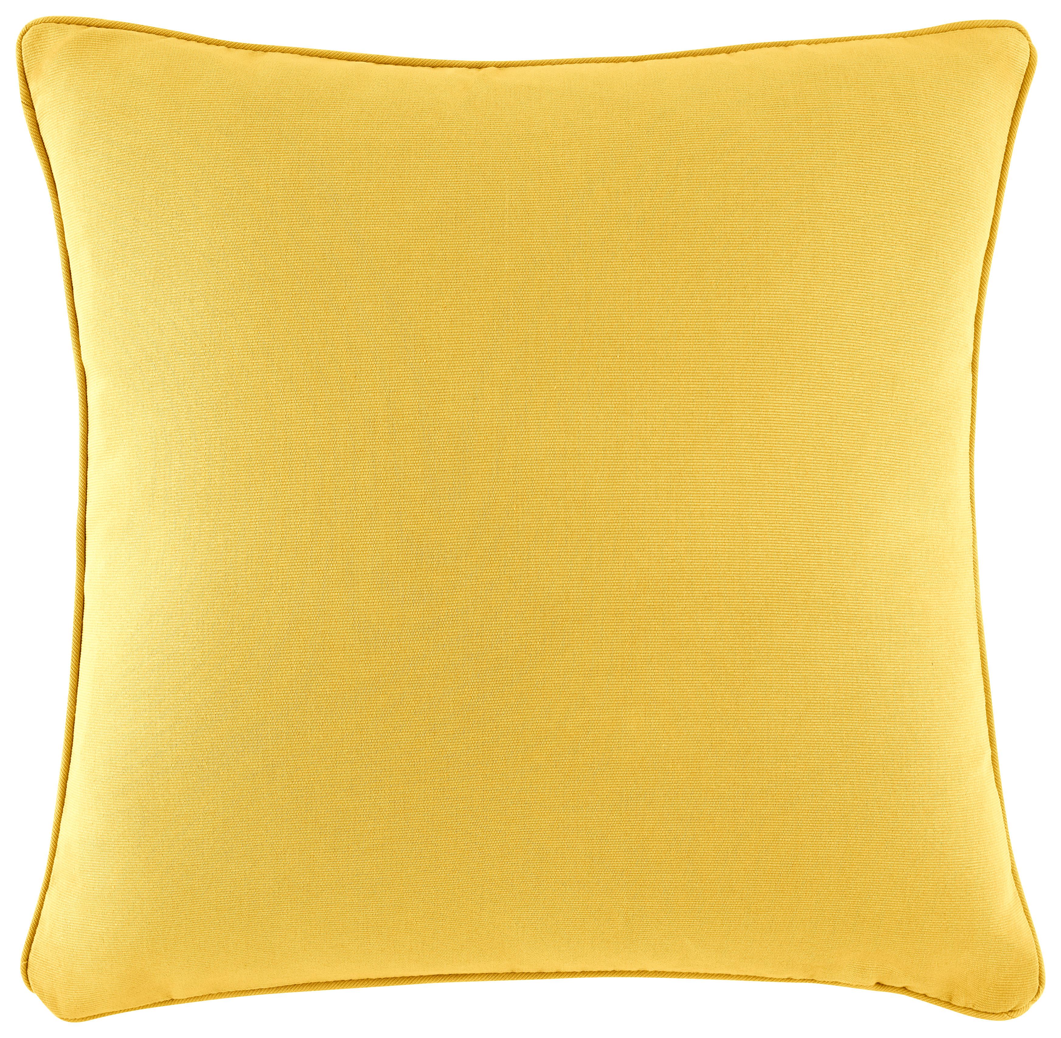 Kissenhülle Steffi in Gelb ca. 50x50cm - Gelb (50/50cm) - Modern Living