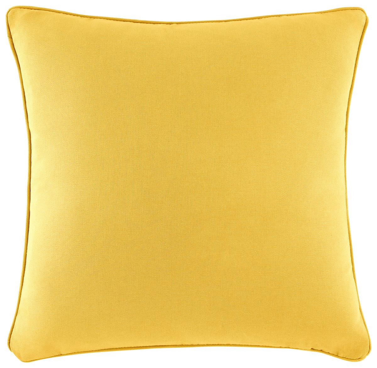 Kissenhülle Steffi in Gelb ca. 50x50cm - Gelb (50/50cm) - Modern Living