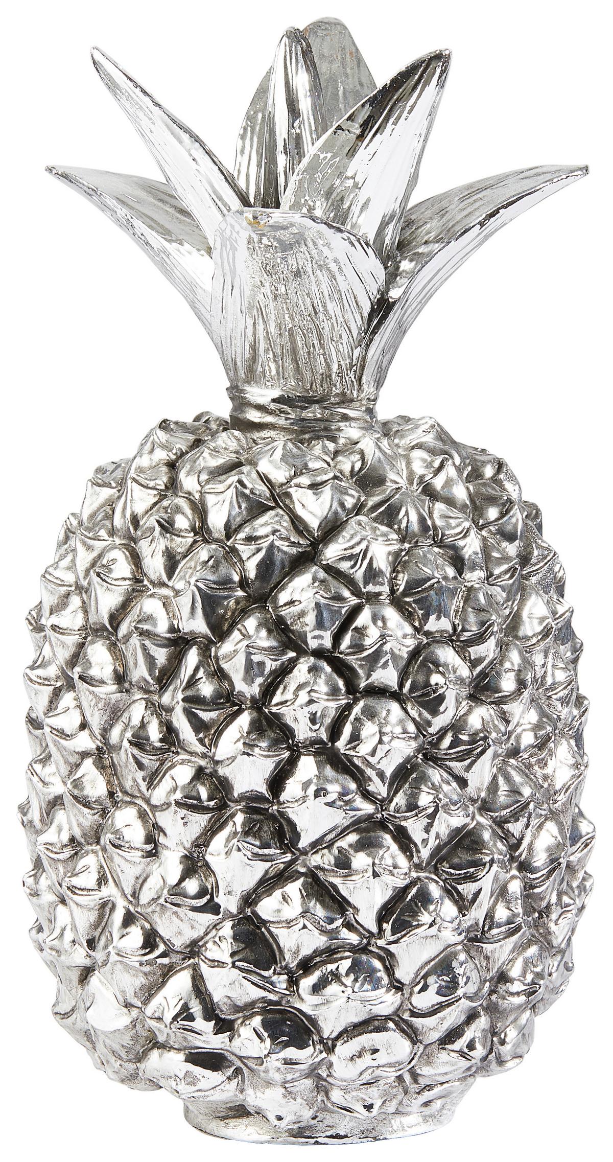ANANAS DEKORACYJNY NY8317701 - kolor srebrny, Basics, tworzywo sztuczne (15/28cm) - Ambia Home