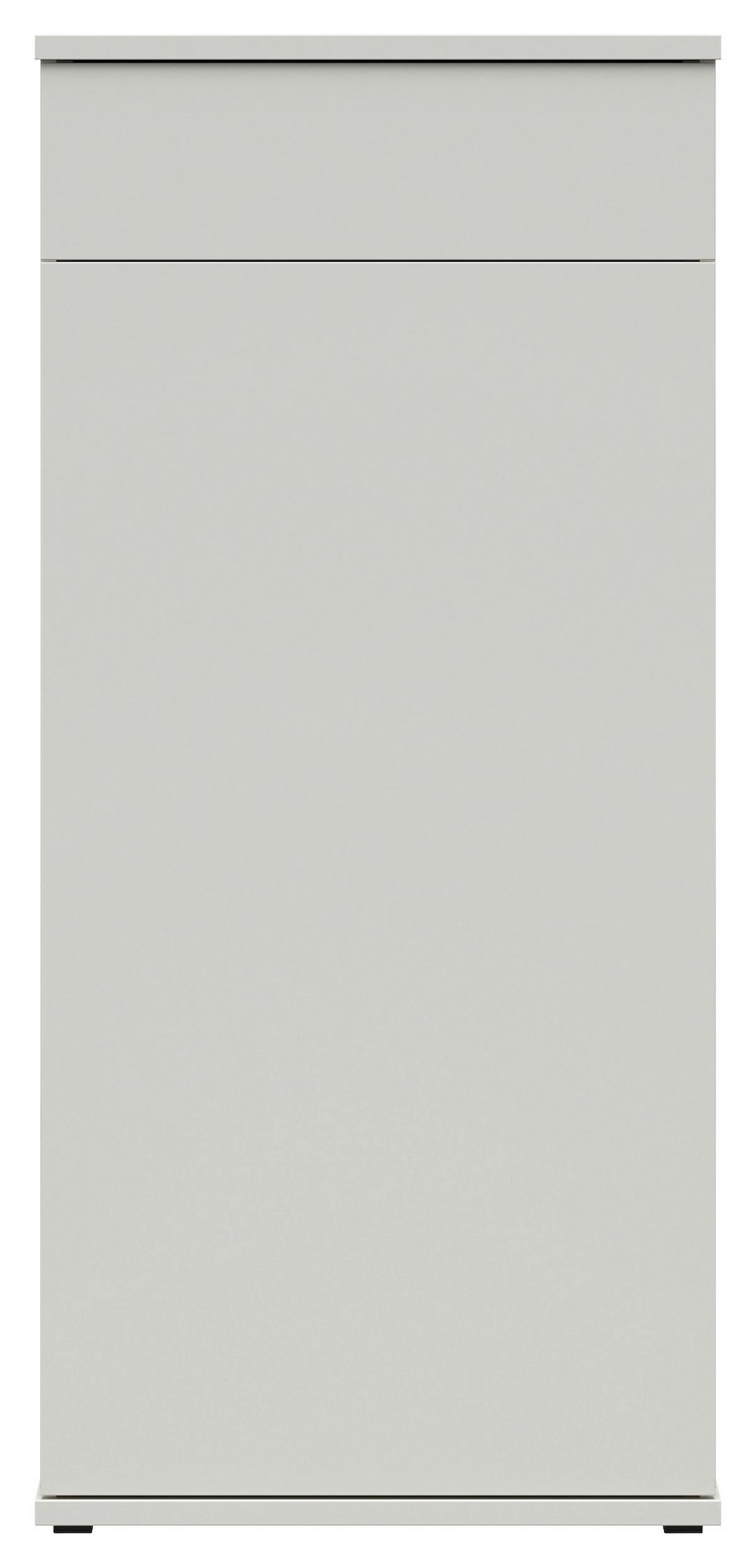 Schuhschrank Antonio Creme/Eichefarben - Eichefarben/Creme, Modern, Holzwerkstoff/Kunststoff (61/133/38cm) - Mömax