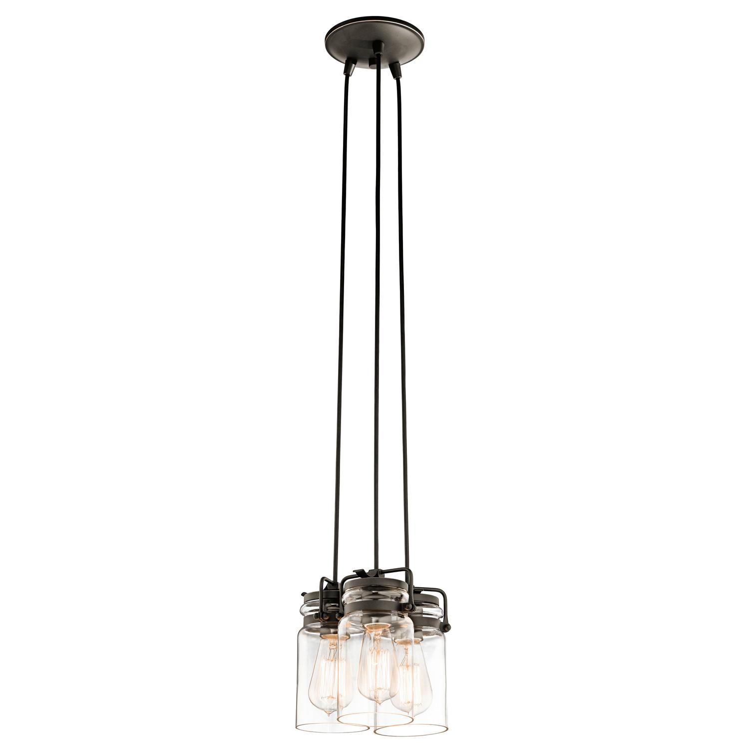 Viseća Svjetiljka Brinley Kl-Brinley3-Oz - brončane boje, Konvencionalno, staklo/metal (21.6/25.6cm) - Elstead Lighting