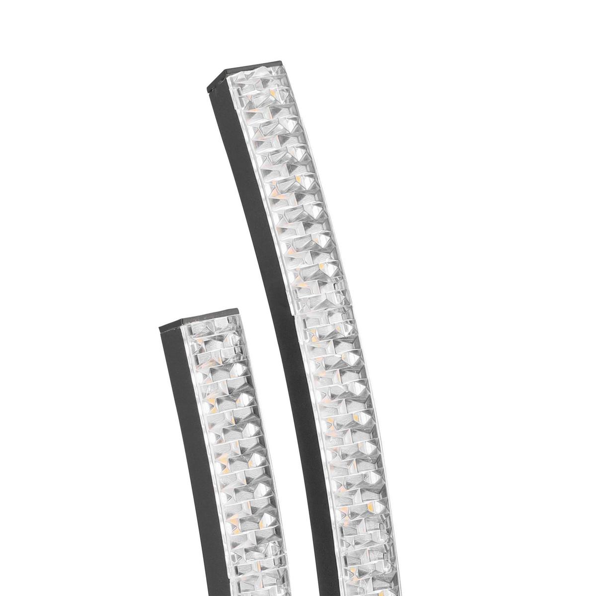 Tischleuchte 99804_lejias - Transparent/Schwarz, Design, Kunststoff/Metall (14/33cm) - Eglo