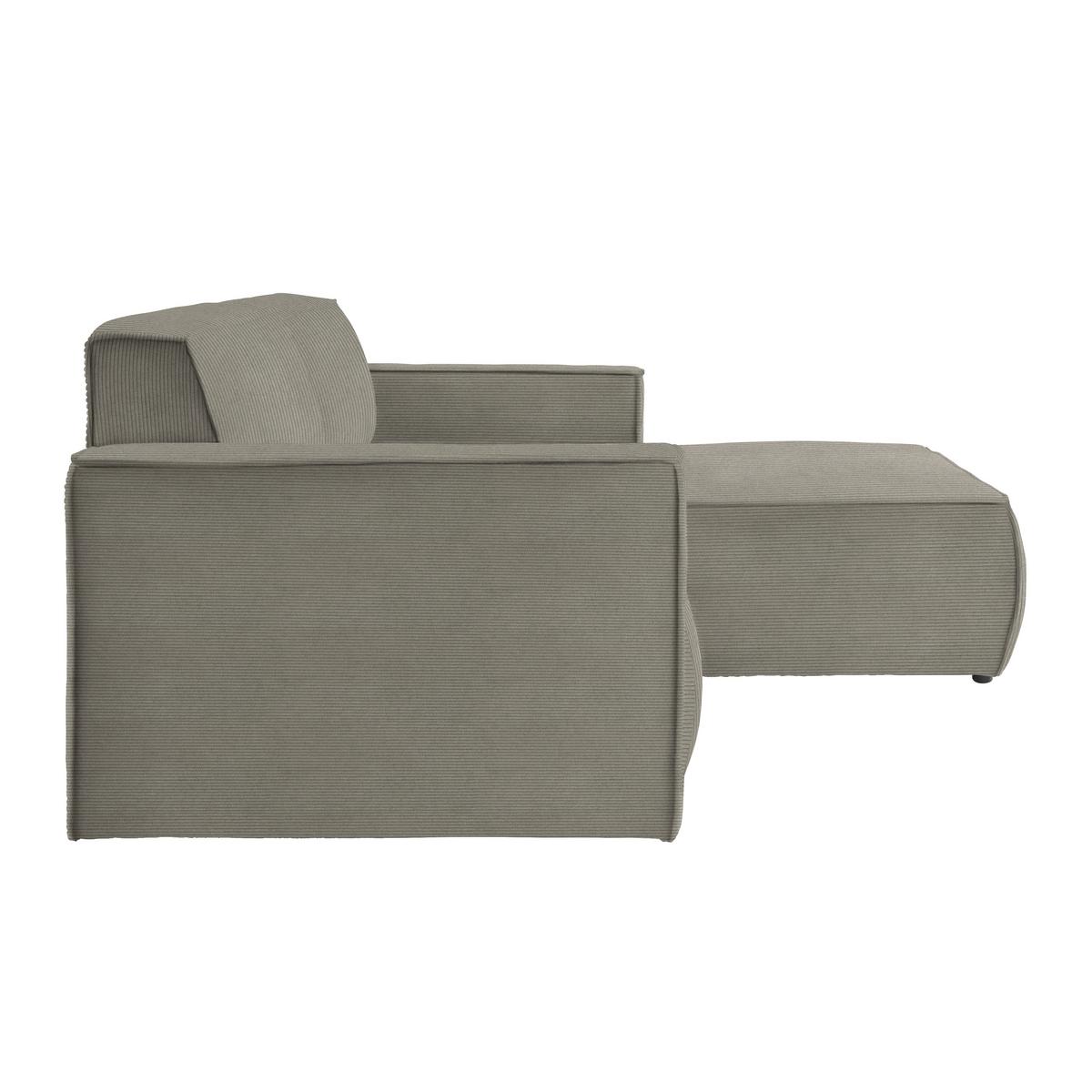 Wohnlandschaft Loft Graubraun - Graubraun/Schwarz, MODERN, Kunststoff/Textil (265/75/172cm) - Mömax