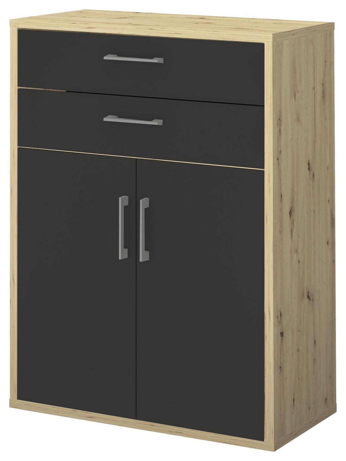 Türenset Big Profi Office - Anthrazit/Alufarben, Modern, Holzwerkstoff/Metall (77/104/40cm) - Mömax