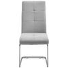 SVIKTSTOL LUCIE - ljusgrå/kromfärg, Modern, metall/trä (42,5/98/45cm) - Bessagi Home