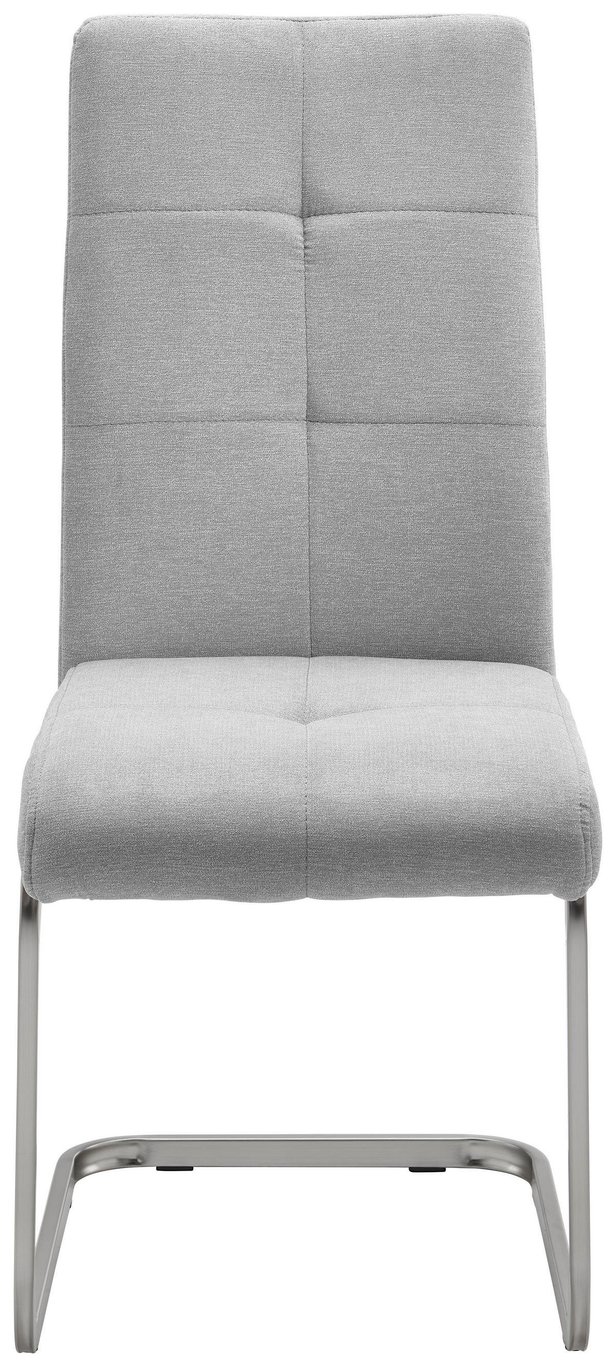 Nihajni Stol Lucie, Svetlo Siva - barve kroma/svetlo siva, Moderno, kovina/tekstil (42,5/98/45cm) - Bessagi Home