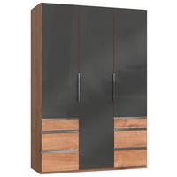 Ormar S Klasičnim Vratima Level 36c - siva/boje hrasta, Moderno, staklo/drvni materijal (150/216/58cm) - Modern Living