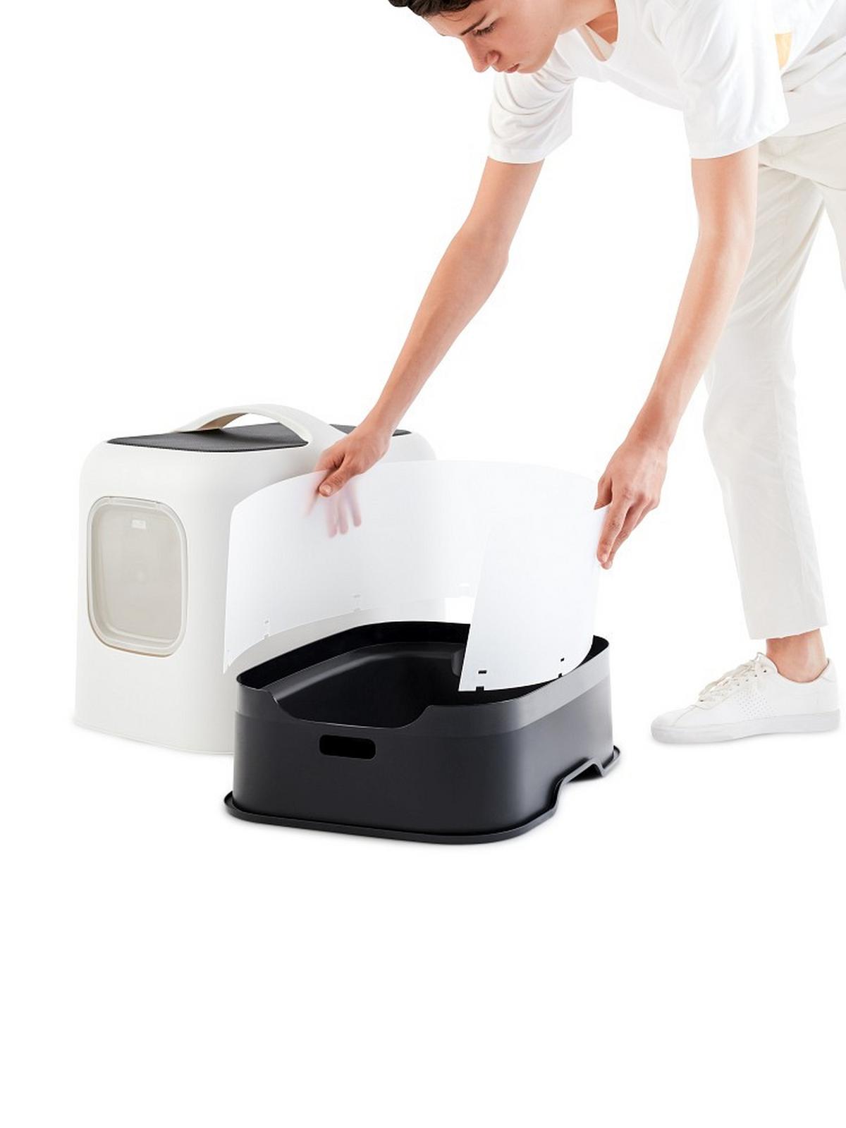 KUWETA DLA KOTA 4005201023WS - biały, Basics, tworzywo sztuczne (51/39,5/44,3cm) - Rotho