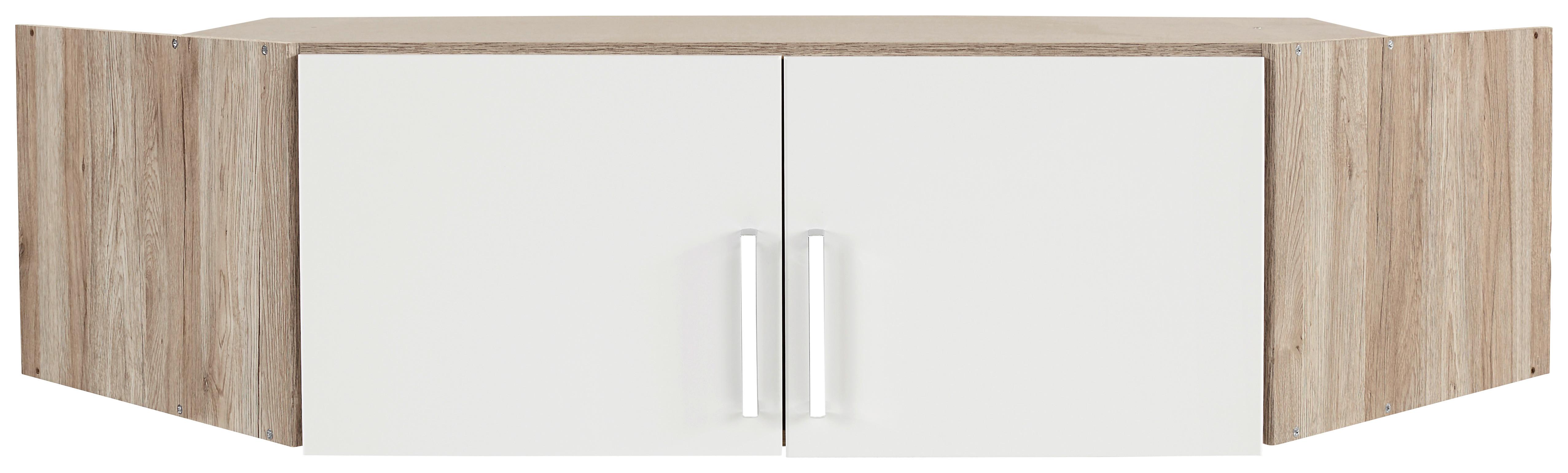 Nastavak Ormara Wien - bijela/boje hrasta, Konvencionalno, drvni materijal/plastika (120/39/54cm)