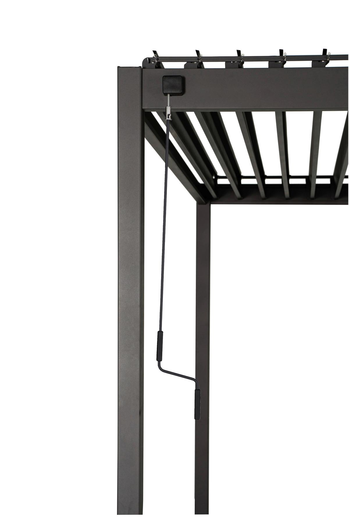 Pergola Element ca. 300x240x400 cm Anthrazit - Anthrazit, LIFESTYLE, Metall (300/240/400cm) - Gardenson