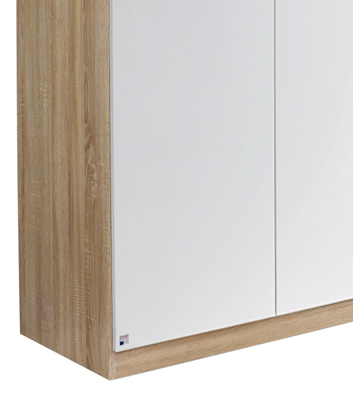 DULAP USI ROTATIVE FREISING - stejar Sonoma/alb, Modern, material pe bază de lemn (91/197/54cm) - Modern Living